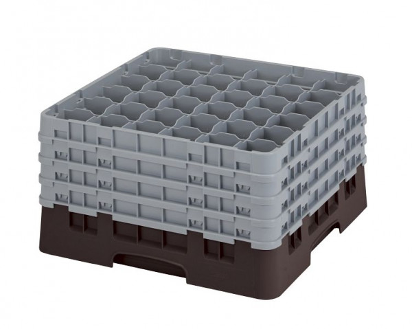 Panier de lavage Cambro 36 compartiments Camrack® 23,8 cm Marron, SU: 2 pièces, 36S900167