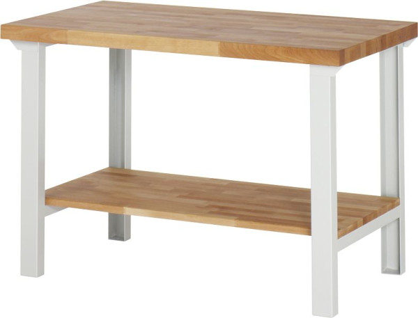 Etabli RAU série 7000 - conception modulaire, étagère en hêtre massif, 1250x840x700 mm, 03-7000-7-127B4S.12