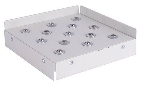 Pont transversal Bedrunka+Hirth avec 4 butées d'extrémité, dimensions en mm (LxP) : 300 x 300, 07.8830.300