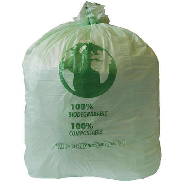Jantex Grands sacs poubelles compostables 90L, UE : 20 pièces, CT909