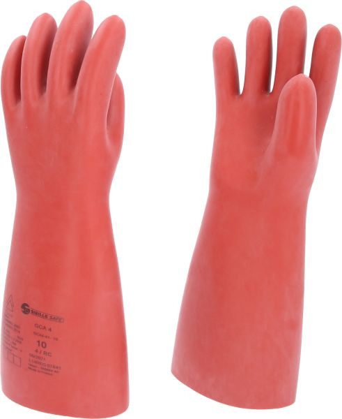 KS Tools Gant de protection pour électricien avec protection mécanique et thermique, taille 10, classe 4, rouge, 117.0099