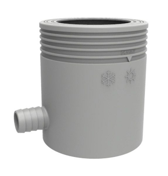 Collecteur de pluie Marley avec filtre, DN 80-105 gris, 074634