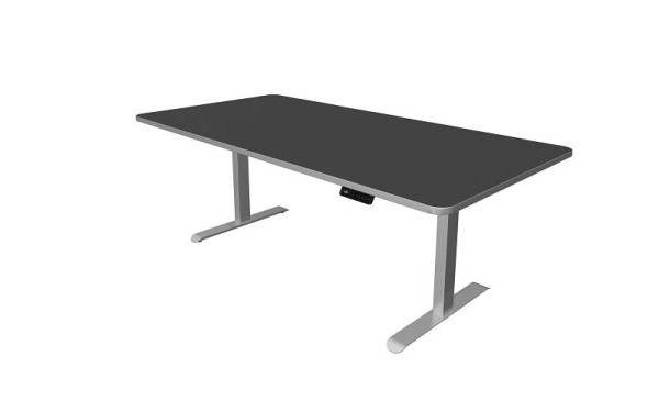 Table assis/debout Kerkmann, Move 3 Premium, L 2000 x P 1000 mm, réglable en hauteur électriquement de 720 à 1210 mm, anthracite, 10331913