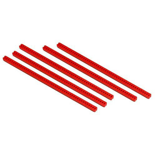 Barre de barrière DENIOS rouge, L 190 mm, lot de 5, 311990