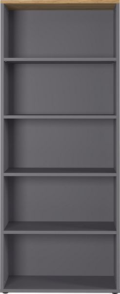GERMANIA GW-AGENDA étagère de classement 4235 graphite/imitation chêne Grandson, largeur 80 cm, 4235-564