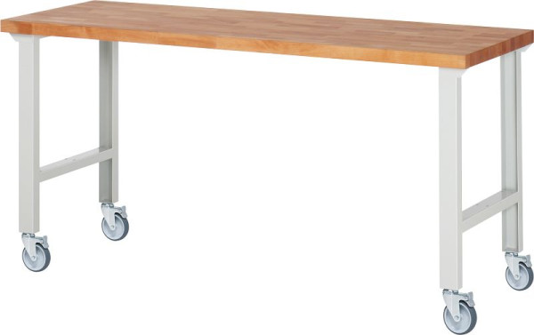 Etabli mobile RAU 7000-1, 2000x700x1000mm, 4 roulettes pivotantes, 05-7000-1-207B4S4.12