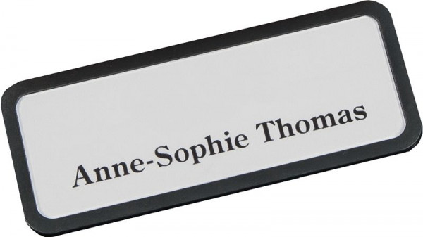 Porte-nom en plastique Eichner, gris clair, 9218-03011
