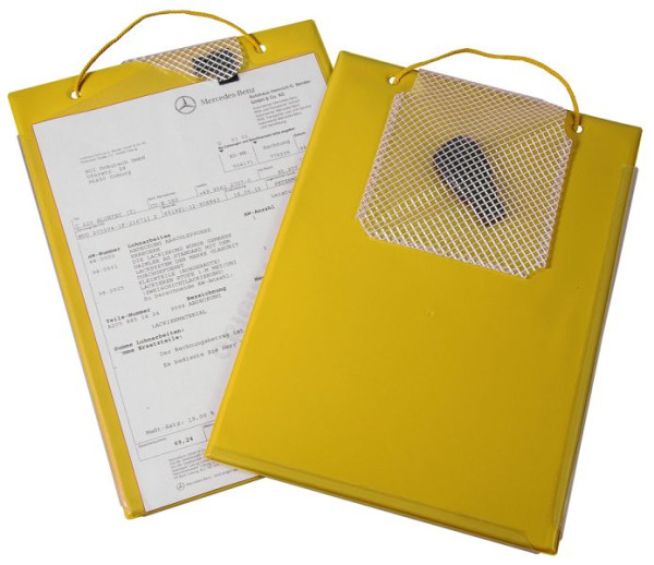 Sacoche de travail Eichner "Edge" avec compartiment à clés + soudure rabattable, jaune, UE : 10 pièces, 9015-00270