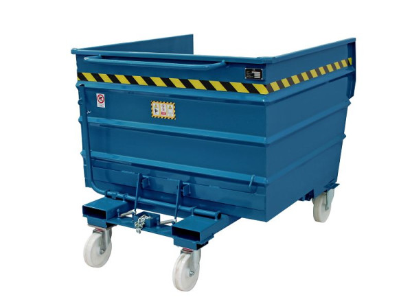 Sall Conteneur basculant LTL polyvalent en acier, 155 x 132 x 121 cm, bleu, LT1350B