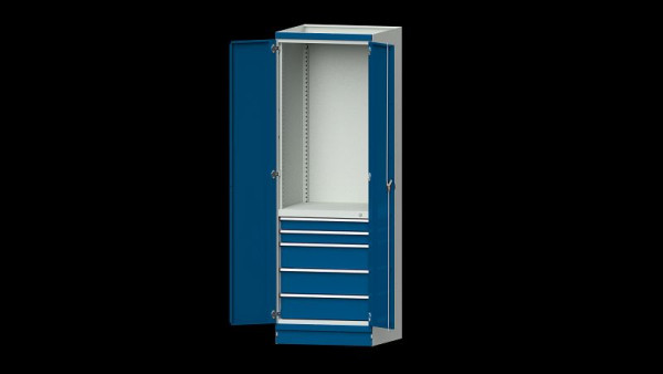 Établis ANKE armoire de base système d'armoire modulaire, modèle 2410, 715 x 720 x 2200 mm, RAL 7035/5010, 631.031