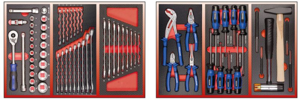 Equipement Projahn pour 2 tiroirs 67 pièces, 5995-001