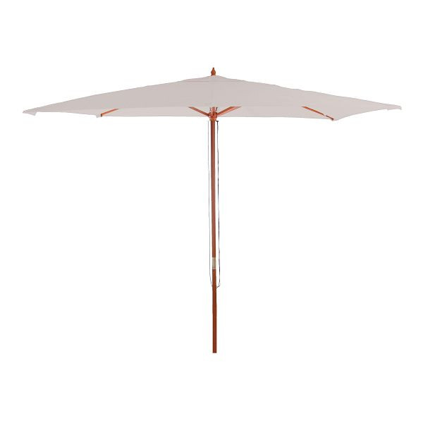 Parasol Mendler Florida, parasol de jardin parasol market, Ø 3m polyester/bois, crème, 25657