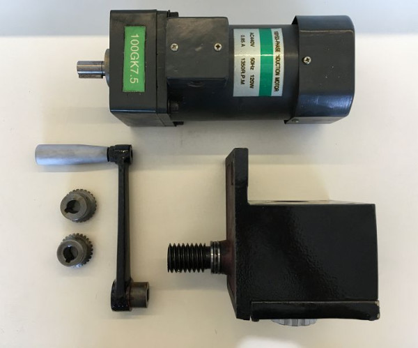 Moteur ELMAG complet pour réglage en hauteur de table, pour GBM 4/50 SGA, 9802247