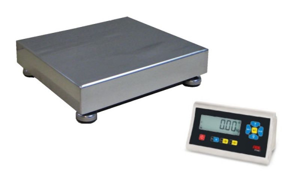 Balance de table FLINTAB en acier inoxydable, 310 x 275 mm, 3/6 kg 1/2 g, avec STAN07, calibrée, avec batterie lithium polymère, PS6901-006.02-1300-523-ADE H3036-001