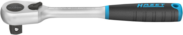 Hazet HiPer cliquet réversible à dents fines, court, solide carré 12,5 mm (1/2 pouce), 916HPK