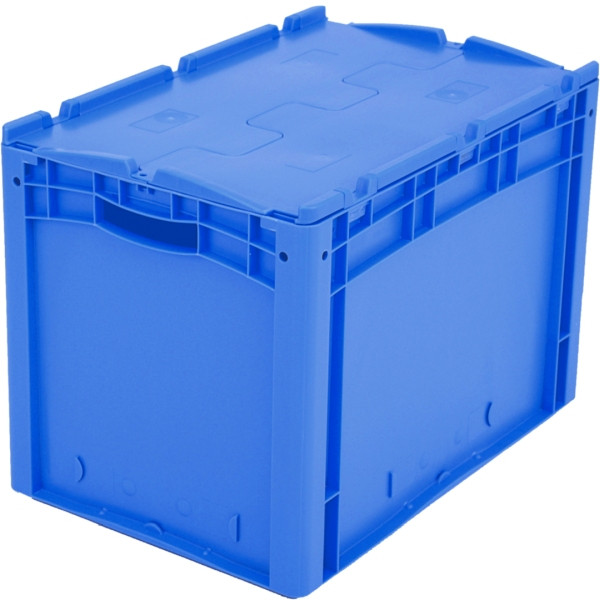 BITO Euro bac gerbable XL1 couvercle/patte /XLD64421 600x400x420 bleu, couvercle, C0292-0045