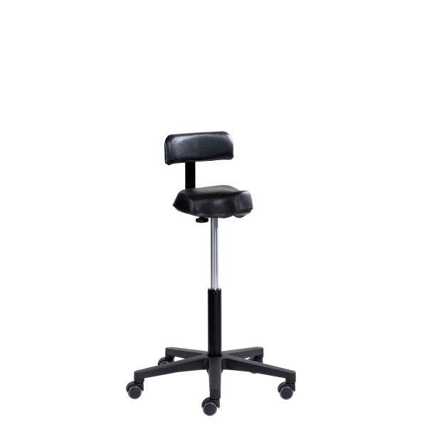 Aide à la verticalisation SOFAME LM 2029 à roulettes, hauteur d'assise 57-81 cm, piètement polyamide, avec dossier, W050020010