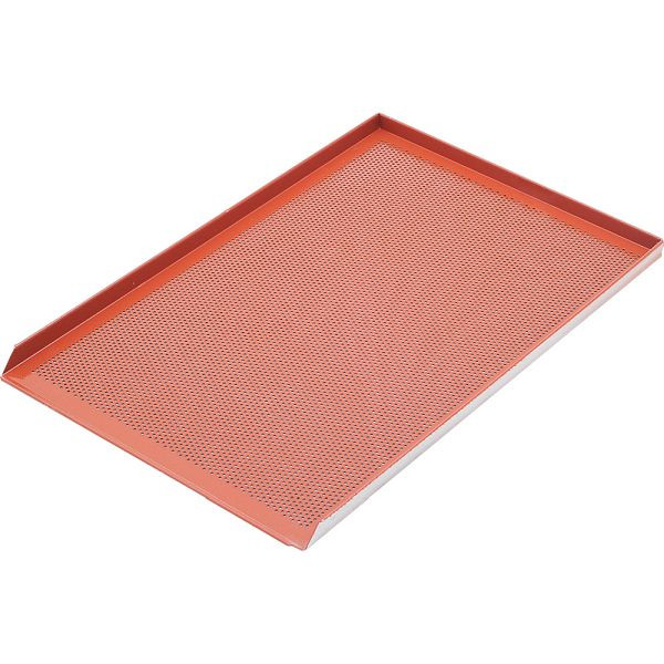 Plaque de cuisson en aluminium Stalgast, perforée avec revêtement en silicone, épaisseur 1,5 mm, 600x400 mm, BK1164015