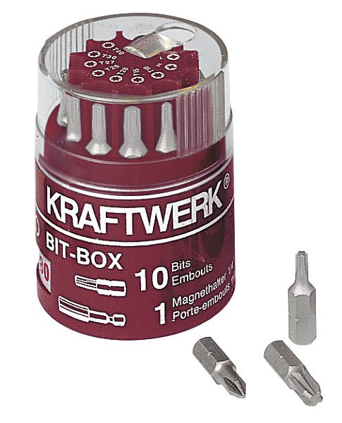 Boîte à embouts ronde Kraftwerk 1/4" TX, 11 pièces, 2780