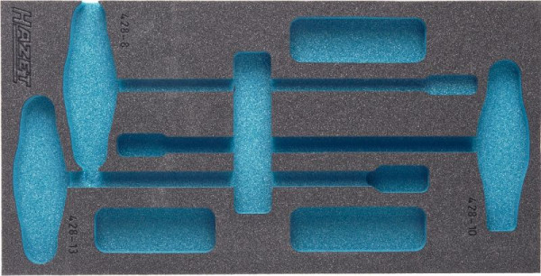 Insert en mousse souple Hazet à 2 composants, pour 163-122/3, dimensions / longueur : 342 mm x 172 mm, 163-122L