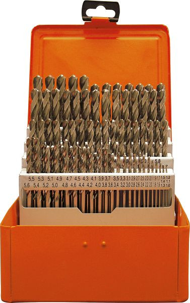 Cassette de perçage Projahn DIN 338 HSS-Co 50 pièces 1-5,9 / 0,1 mm VITESSE, 60540