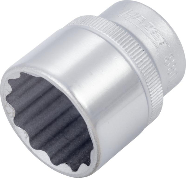 Douille Hazet, double hexagonale, carré creux 10 mm (3/8 pouce), 22 mm, moleté, 880Z-22
