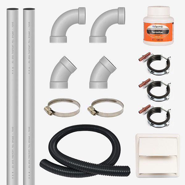 Kit complet d'évacuation d'air HKW (sans silencieux), 139245