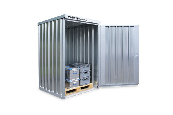 Coffret chargeur FLADAFI MB 8, galvanisé, assemblé, sans socle, 1420 x 1490 x 2195 mm