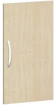 porte battante geramöbel pour largeur d'armoire 400 mm, utilisable à gauche ou à droite, avec amortisseur de porte, non verrouillable, 2 hauteurs de classeurs, érable, S-342700-A