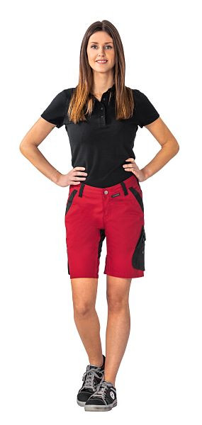 Planam Norit short femme, rouge/noir, taille L, 6467052