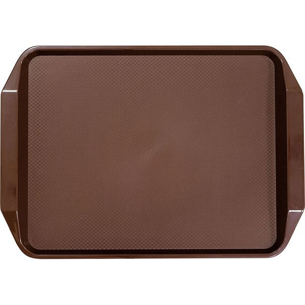 Plateau Stalgast avec poignées, en polypropylène, marron, 43 x 30,5 x 3 cm (LxPxH), BB2512430