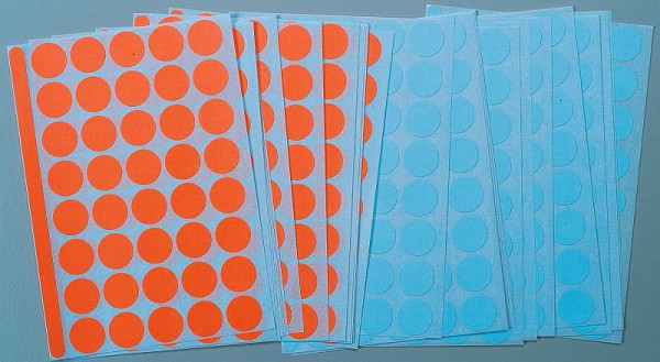 Points adhésifs de modération Legamaster rouge-bleu, UE : 1040 pièces, 7-243000