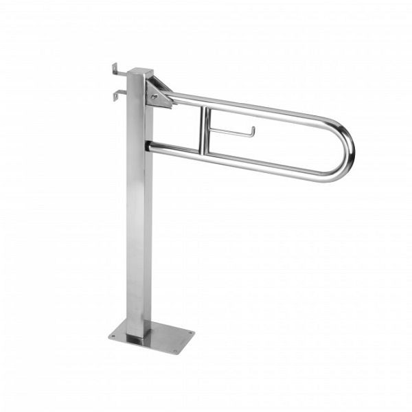 Barre de support pliante KEMMLIT 700 en acier inoxydable, poli, 205.713