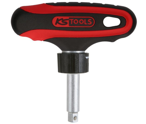 KS Tools Cliquet à poignée en T ERGOTORQUEmax 1/4", 45 dents, 151.1109