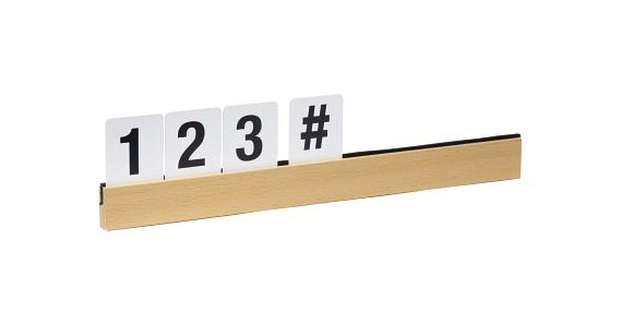 Bande de lettres contacto teck, 7636/100