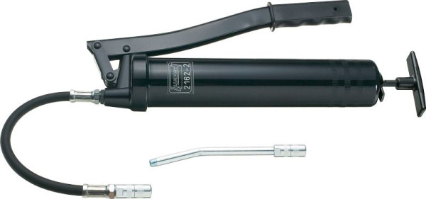 Pistolet graisseur Hazet, version lourde, épaisseur de paroi : 1,5 mm Capacité : 500 cm3 tuyau armé, tube gicleur et 2 gicleurs M 10 x 1, 2162-2