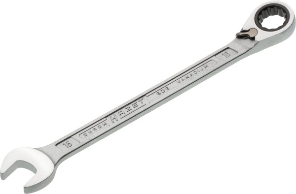 Clé mixte à cliquet Hazet, Profil de traction double hexagonal externe, 16 mm, 606-16