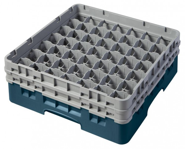 Panier de lavage Cambro 49 compartiments Camrack® 13,3 cm turquoise, lot de 4, 49S434414
