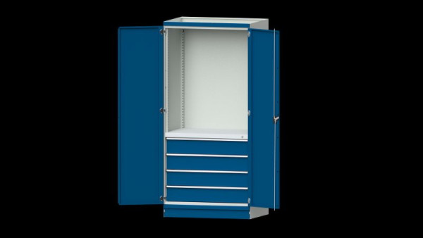 Établis ANKE armoire de base système d'armoire modulaire, série 1060 V, modèle 2409, 1015 x 720 x 2200 mm, RAL 7035/5010, 631.270