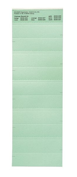 Étiquette Eichner pour la série VISIMAP, verte, UE : 250 pièces, 9036-00030