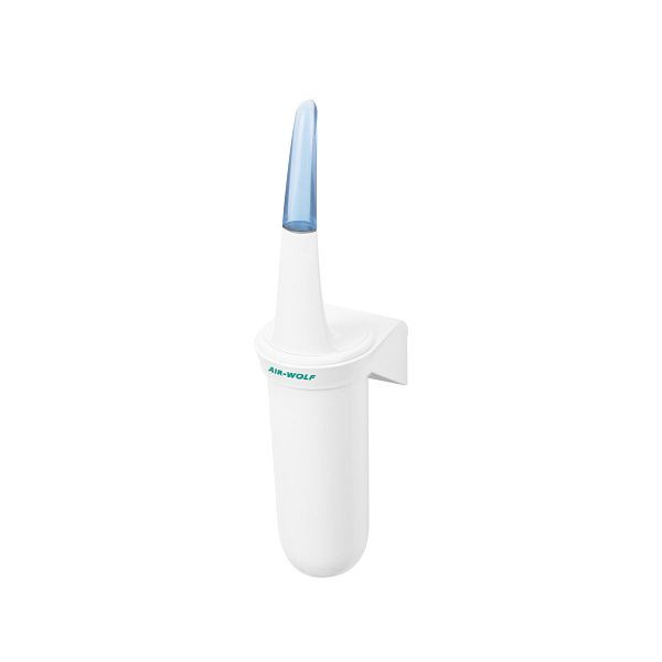 Porte-brosse de toilette Air Wolf avec brosse visible, montage mural, blanc, plastique ABS, série Beta, 30-114