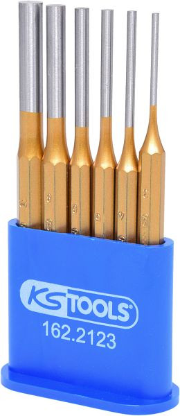 KS Tools jeu de chasse-goupilles, 6 pièces diamètre 3-4-5-6-8-10mm, 162.2123