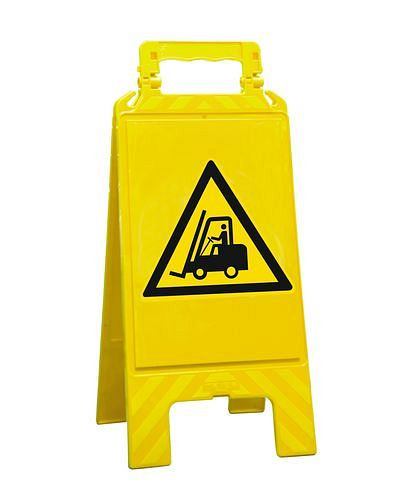 Affichage d'avertissement Moravia jaune, plastique, pour marquer les points de danger, chariots élévateurs, 252145