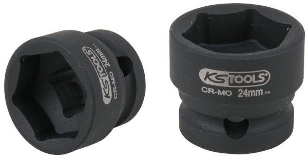 KS Tools Douille à chocs à six pans 1/2", extra courte, 24,0 mm, 515.0073