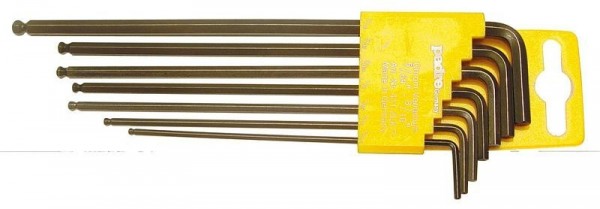 padre Kugelkopf-Stiftschlüssel, lang im Halter 777 7-teilig, Größe: 5/64-3/32-7, 77700000