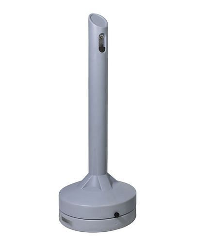 Cendrier de sécurité DENIOS en plastique (PE), volume 15 litres, gris, 281-559