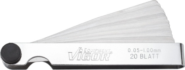 Jeu de jauges d'épaisseur VIGOR, 0,05 - 1,00 mm, V1714