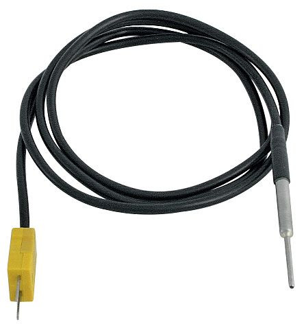 Sonde de température Greisinger GTF 38 NiCr-Ni libre de potentiel, diamètre 2,2 x 25 mm, câble 1 m (recommandé pour la mesure de l'humidité du bois), 601347