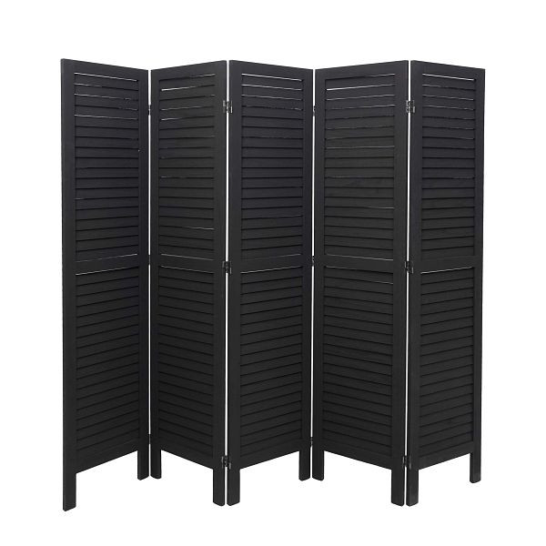 Mendler Paravent HWC-G30, écran de séparation, séparateur de pièce, aspect minable 170x200cm, anthracite, 67529