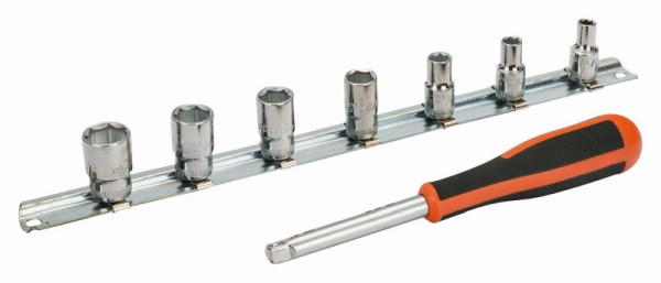 Jeu de clés à douille Bahco 1/4", 8 pièces, 6729SZ